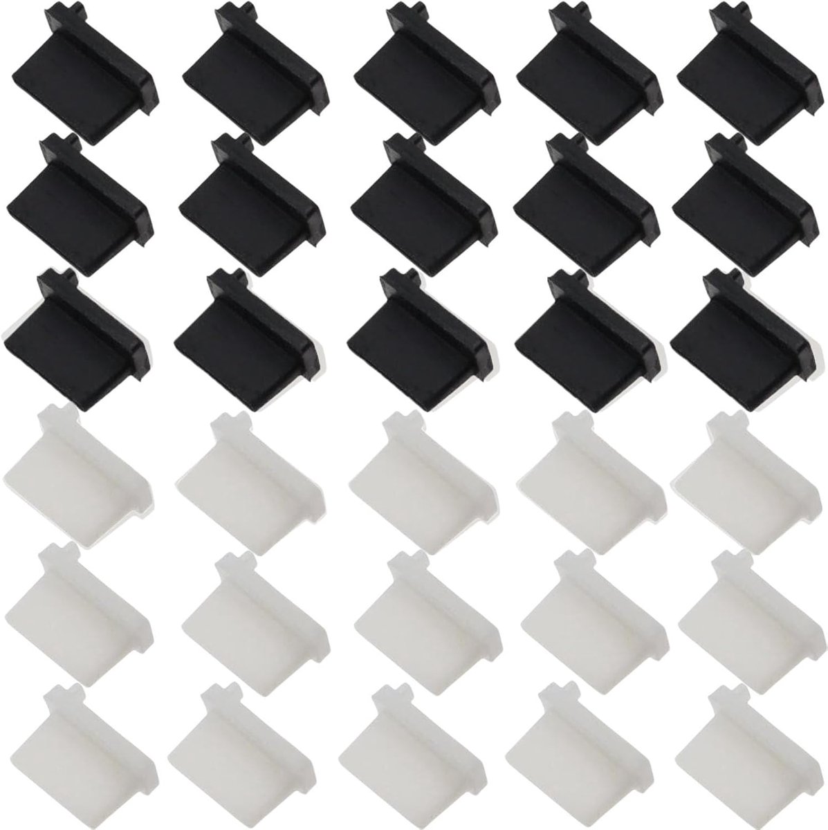 Pack of 30 Silicone USB-A Dust Caps, Dust Protection Plug, USB-A, Suitable for Desktop Computers, Laptops, Plug - ShopVlot