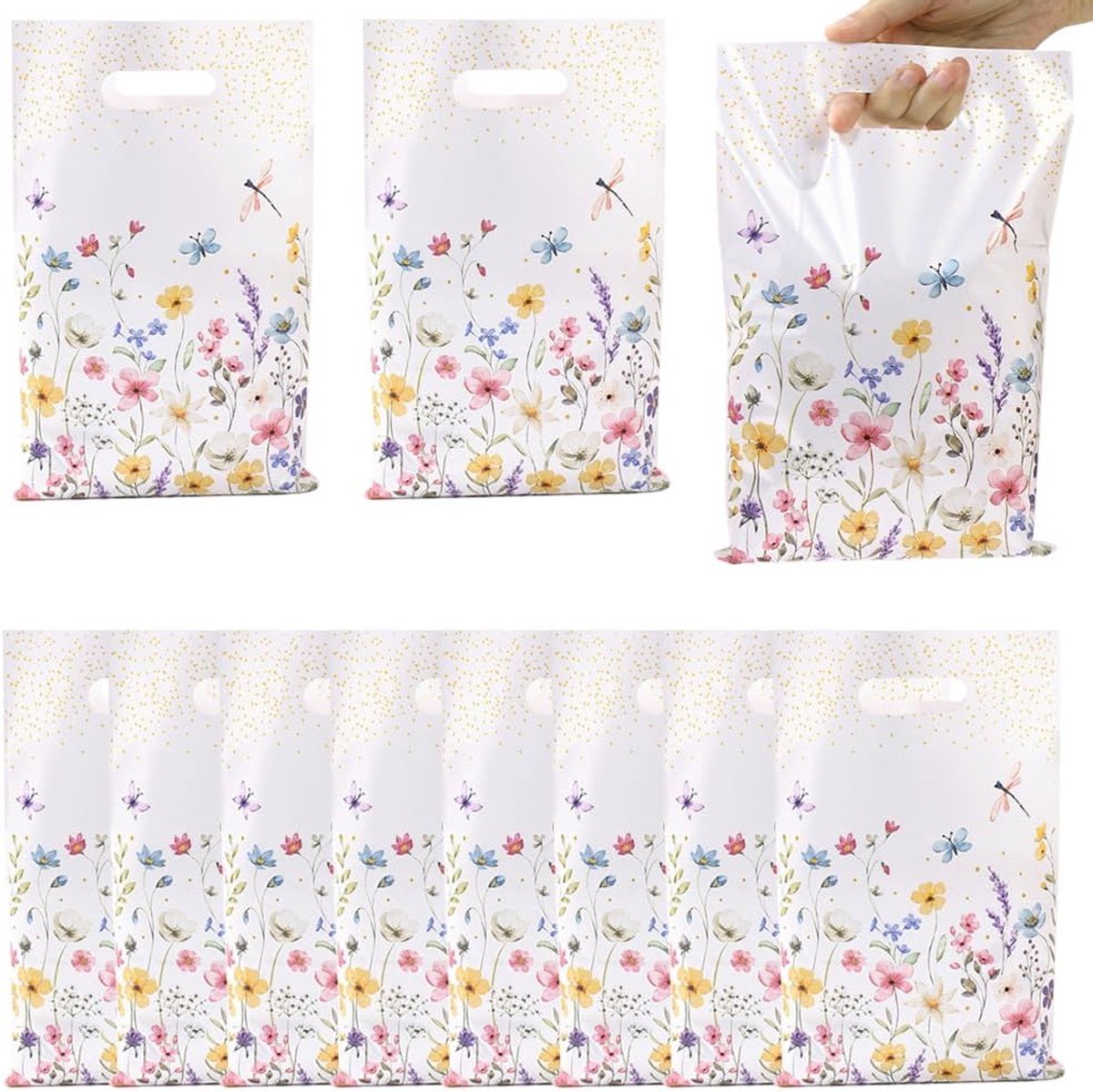 MEZHEN Geschenkzakjes, wilde bloem, feestzakjes, kinderverjaardag, snoepzakjes, bloemen, verjaardagen, decoratie - ShopVlot