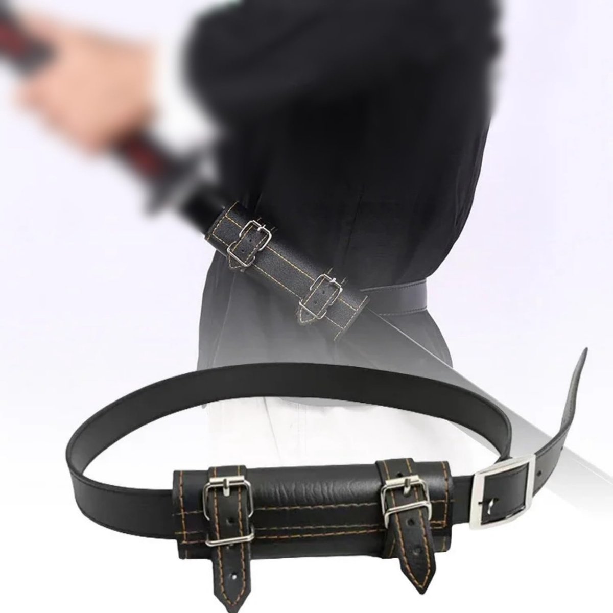 Tokaneit medieval sword frog strap, leather sword belt, perfect accessories for samurai lovers - ShopVlot