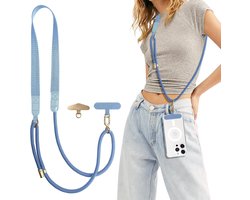 UnnFiko Telefoonketting voor mobiele telefoon, universeel, om te hangen, verstelbaar koord voor mobiele telefoon met - ShopVlot