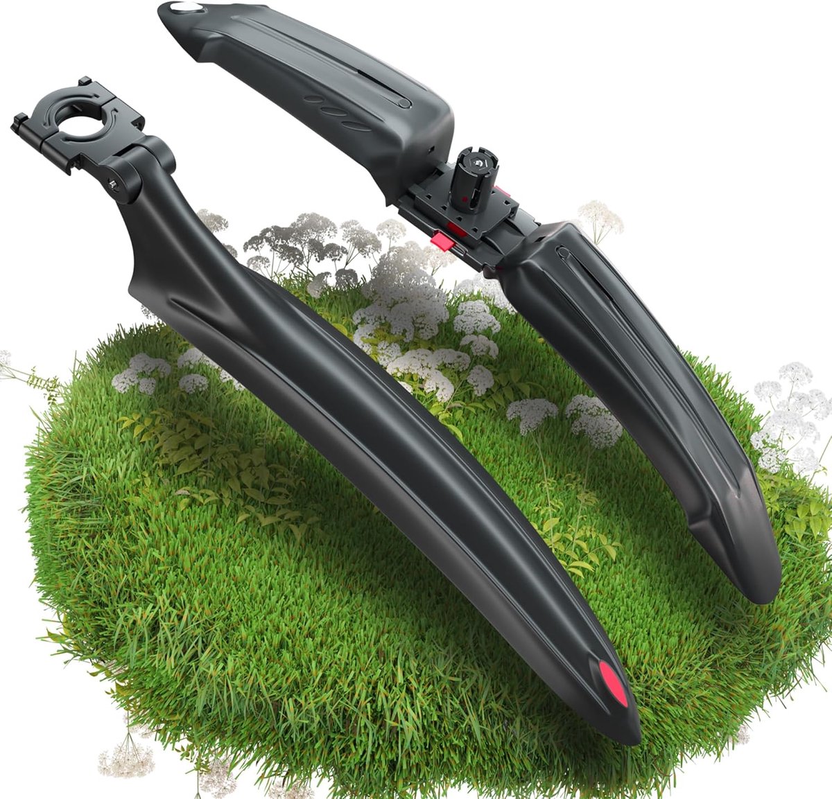 Bicycle Mudguard Set, MTB Mudguard Front Rear Expanding Thickened Mudguards, Mountain Bike, Splash Guard, Insert - ShopVlot