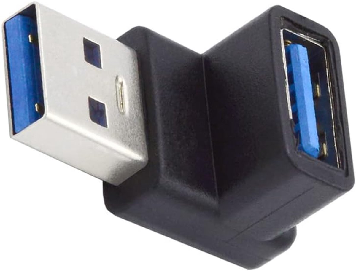 Cablecc 10GBPS USB3.0 Maschio A Femmina Estensione Dati Di Alimentazionione Video ADattatore 90 Gradi Su Tipo Angolato - ShopVlot