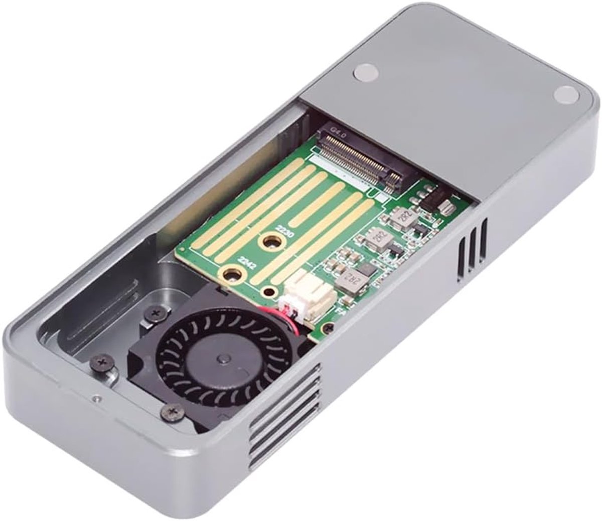 Type-C USB4 40Gbps to PCI-E 4.0 X4 SSD NVME NGFF M-Key Enclosure USB-C 20Gbps ASM2464 Chipset - ShopVlot