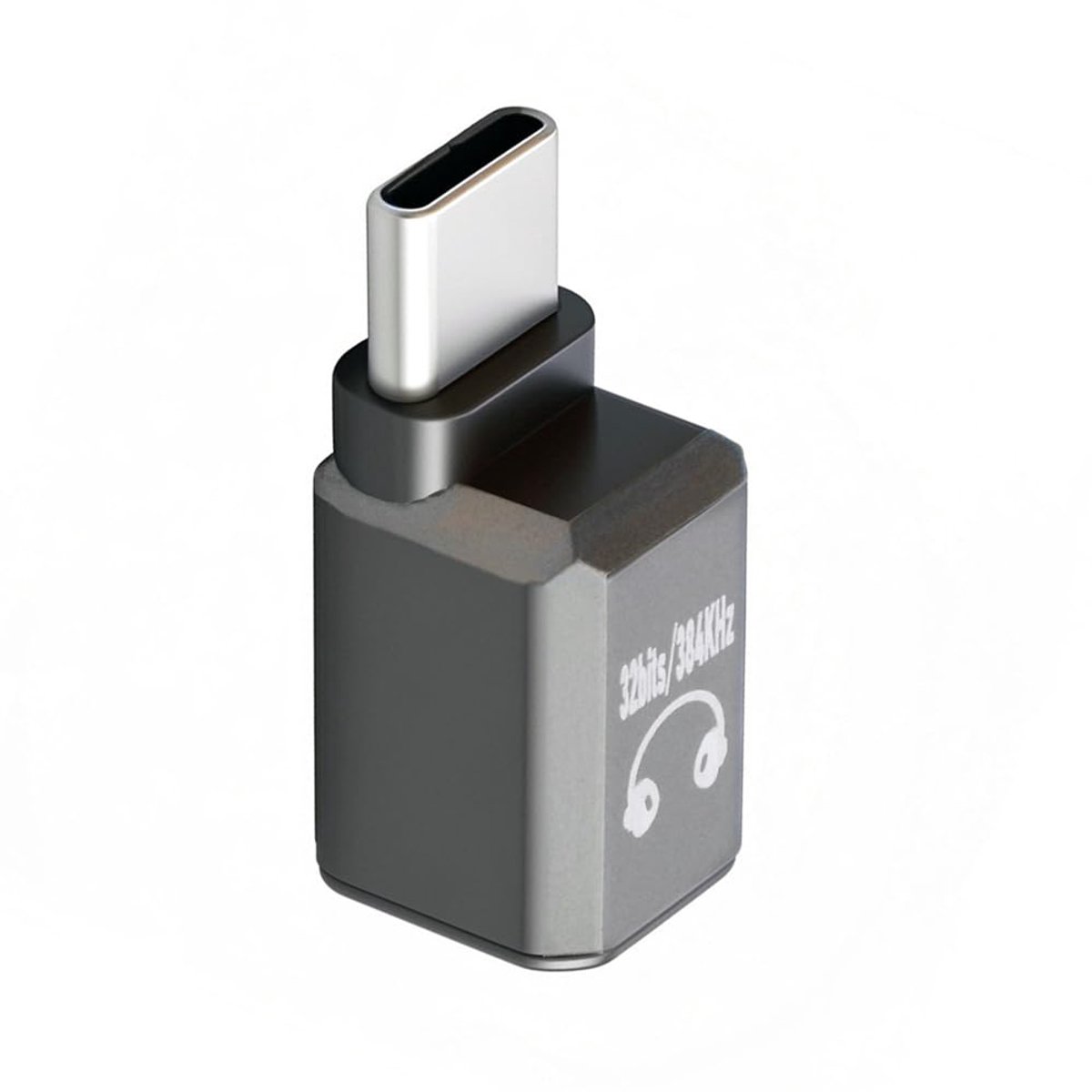 USB C to 3.5mm headphone jack adapter supports Hi-Res 32-bit 384kHz HiFi sound quality with DAC chip - ShopVlot