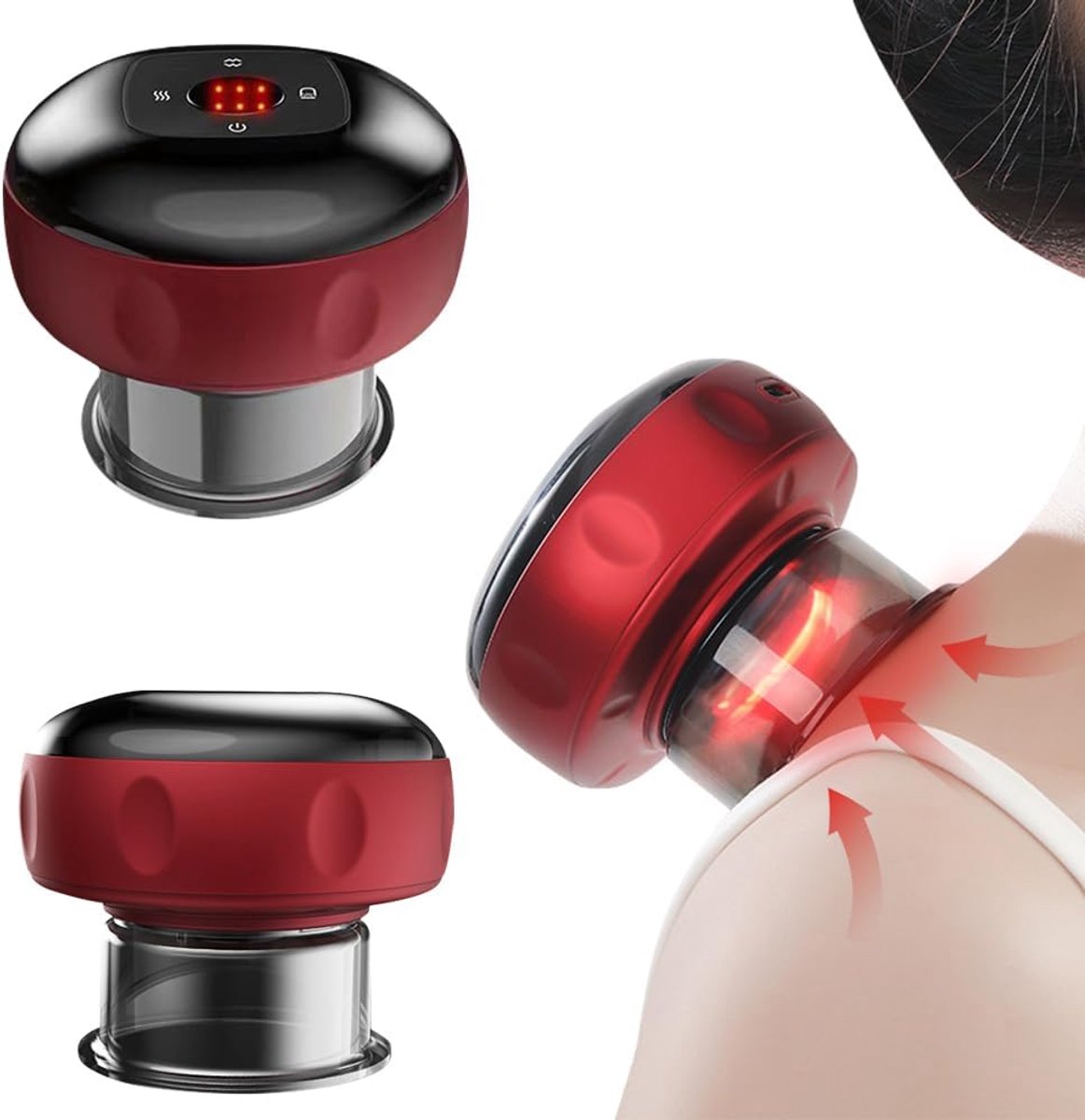 Electric Cupping Set, Electric Cupping Set, Electric Massage Cupping with 12 Suction Levels, Intelligent Electric - ShopVlot