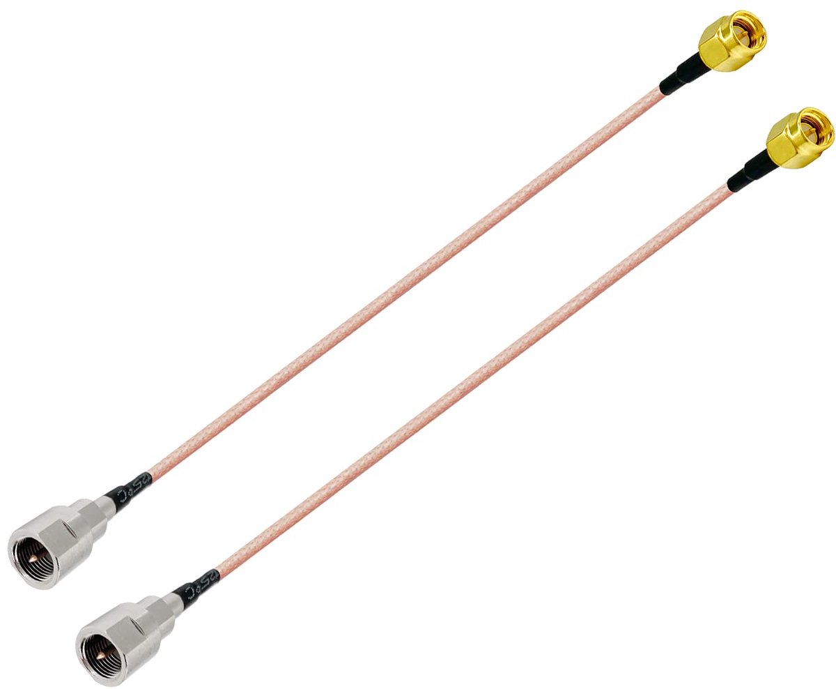Vecys SMA male to FME male RF coaxial cable RG316 15cm (2 pieces) for 2G 3G 4G LTE antenna outer UMTS mobile broadband - ShopVlot