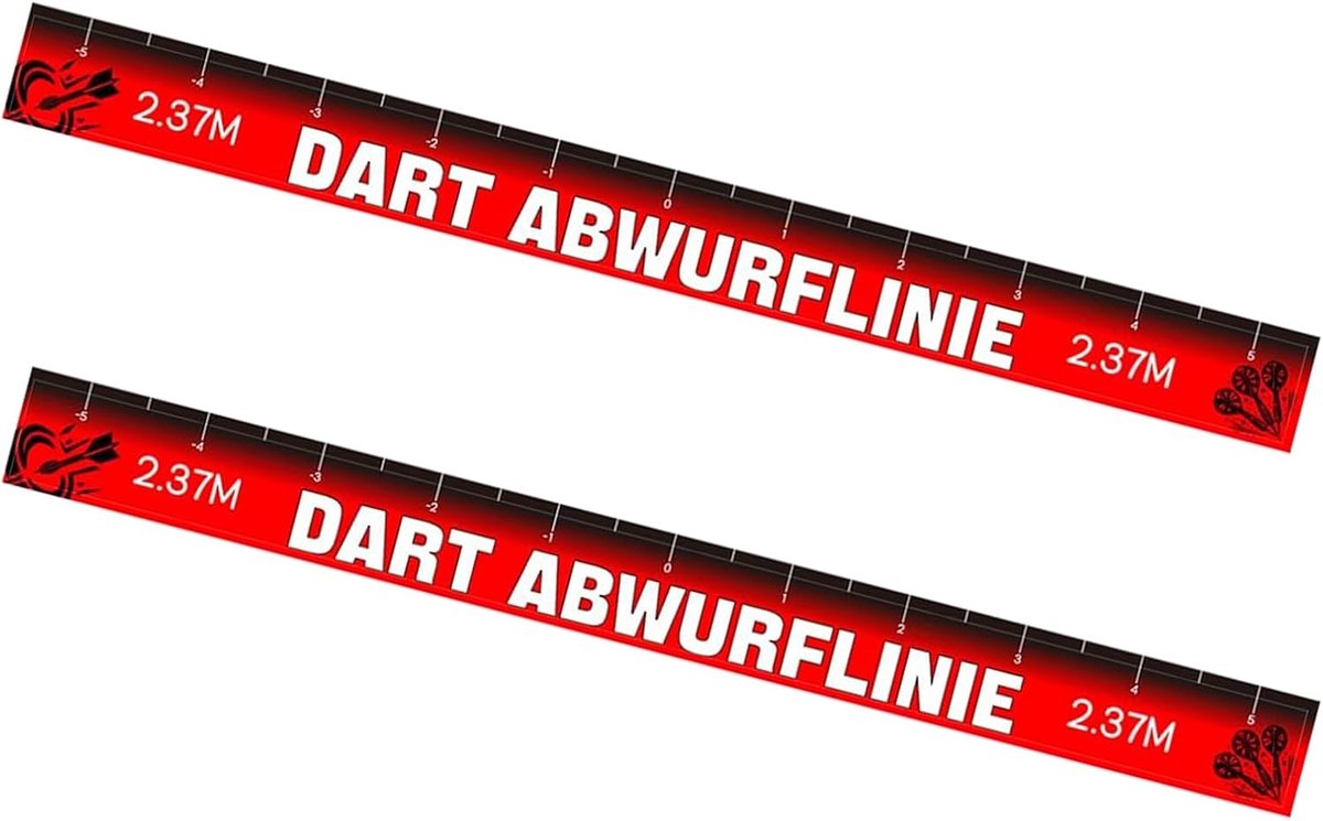 2 Pieces Dart Throwing Lead, 56 x 5 cm, Self-Adhesive Oche Line for Darts Game, High Quality Floor Stickers for Home - ShopVlot