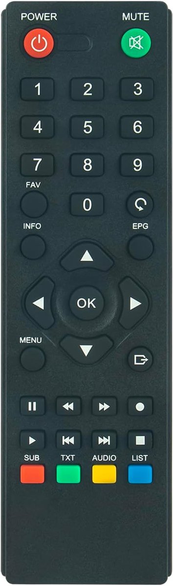 Afstandsbediening Compatibel met Sterke Ontvanger SRT 8215 8213 8216 3030 - ShopVlot