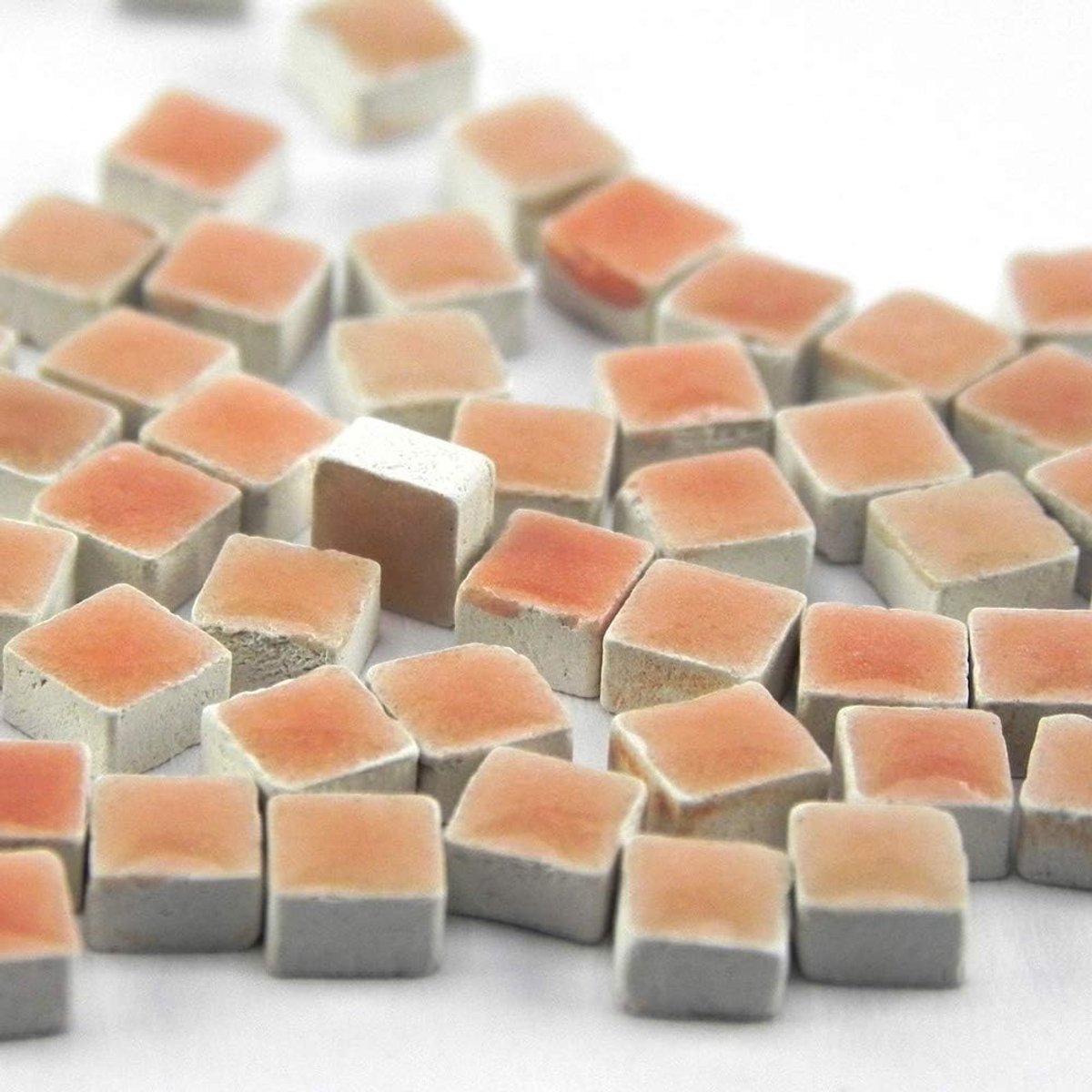 Mosaic-minis (5x5x3mm), 500 pieces, pastel orange, WR03 - ShopVlot