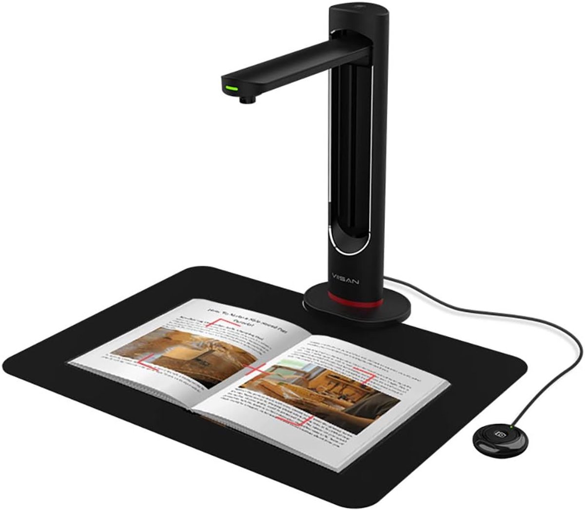VIISAN K21 Document Camera and book scanner. Max. scanning range A3. 21MP sensor. Smooth & divide book double-sided - ShopVlot