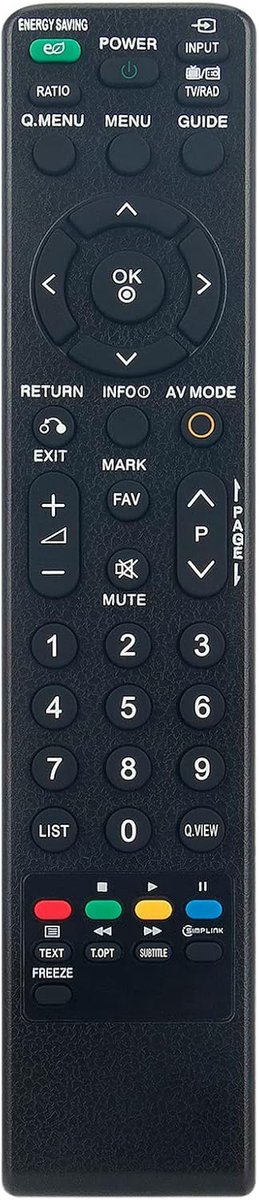 ALLIMITY MKJ42519615 Replce Remote Control Fit for LG TV 42PQ6000 50PQ6000 50PS3000 50PS7000 60PS4000 60PS8000 - ShopVlot