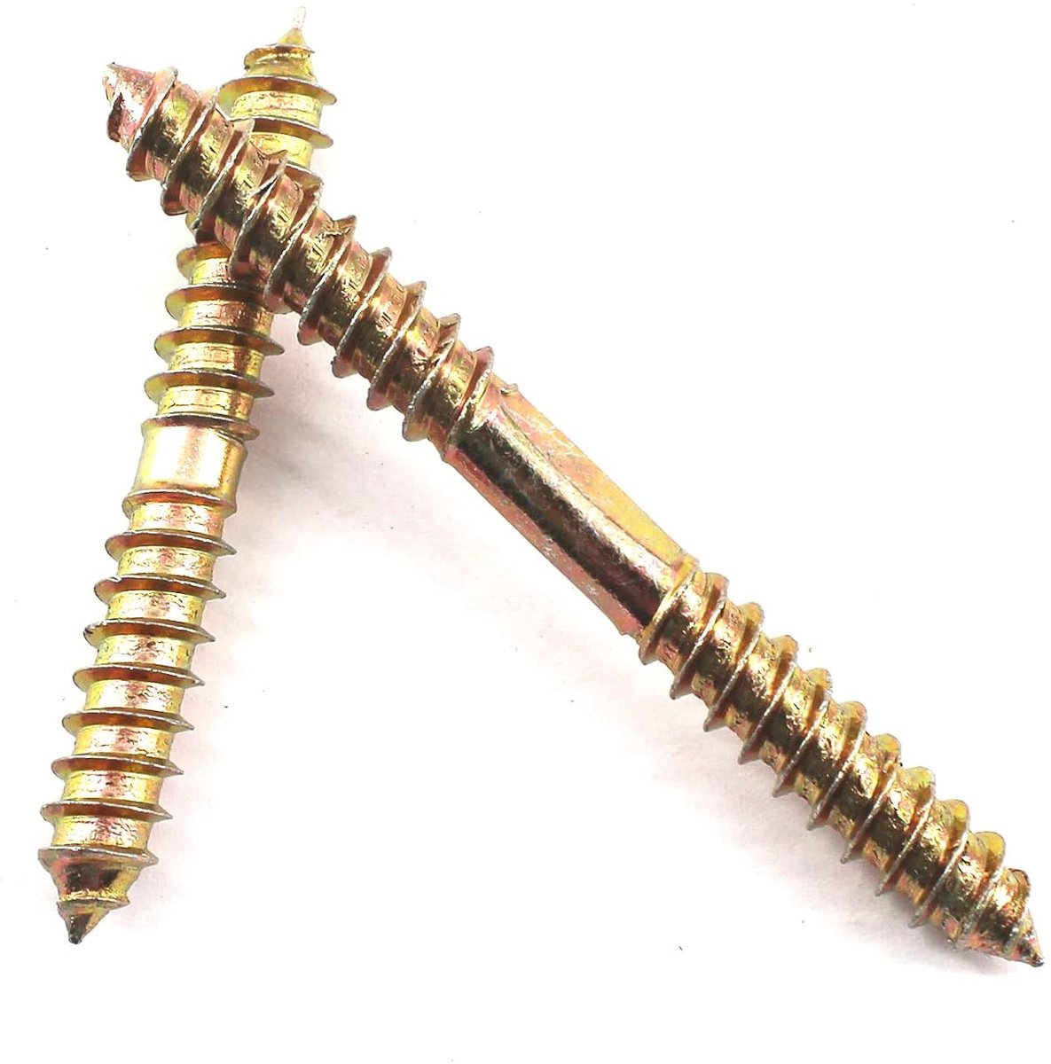 10pcs M10x80 Double Head Self Tapping Wire Screws for Dining Table Chairs Furniture Fixing Dowel Wood Connector - ShopVlot