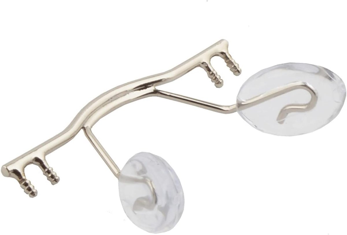 10pcs/glasses Nose Pad Holder, Stainless Steel Glasses Bridge With Nose Pads, Glasses Bridge, Replacement Rimless - ShopVlot