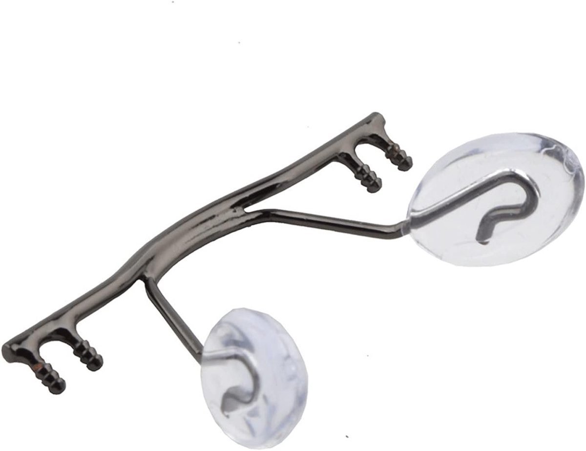 10pcs, Stainless Steel Glasses Nose Bridge With Nose Pad, Rimless Glasses Nose Pads, Glasses Nose Pad Holder, (Color : - ShopVlot