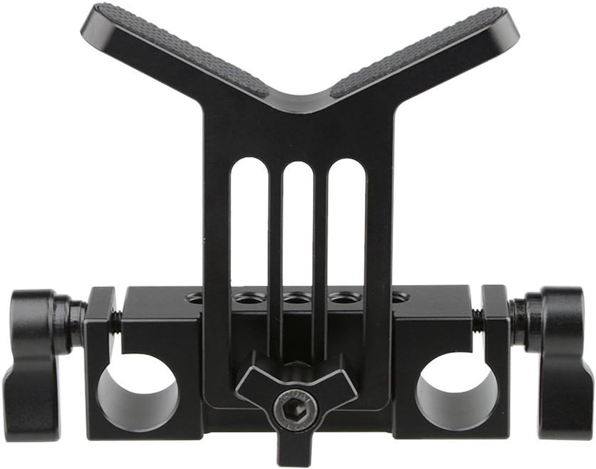 CAMVATE Camera Lens Support 15mm Rod Clamp Rail Block for DSLR Rig Rod Support Rail System - ShopVlot