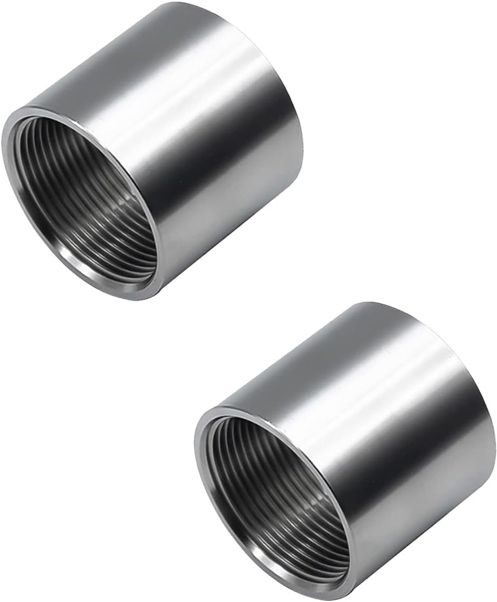 YOGAZEN 304 roestvrij stalen rechte connector, 1/2 inch bus op 1/2 inch bus buisschroefverbindingen, 2 x binnendraad - ShopVlot