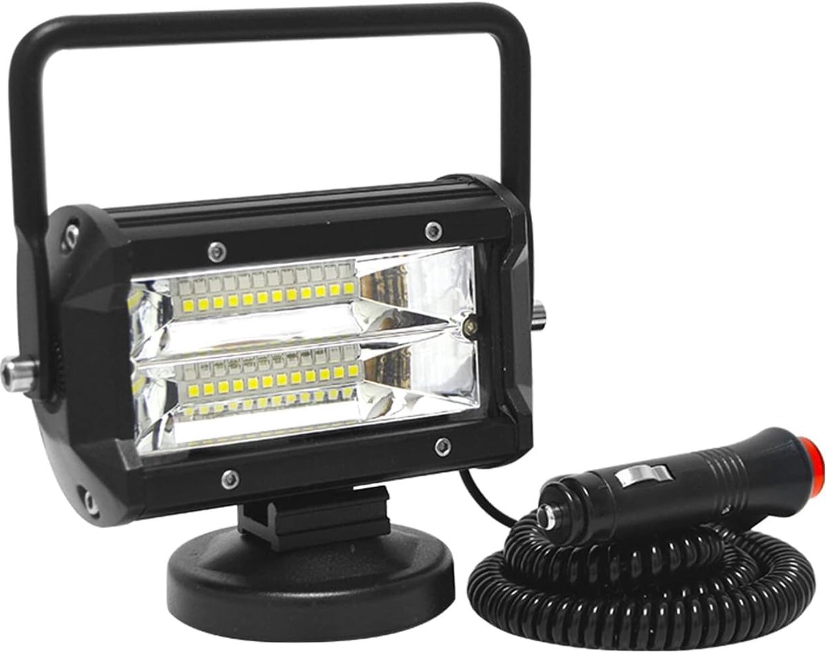 Willpower 1PCS 72W Flood Work Light with Magnetic Base 4 Inch Portable Work Light for various off-road vehicles trucks - ShopVlot