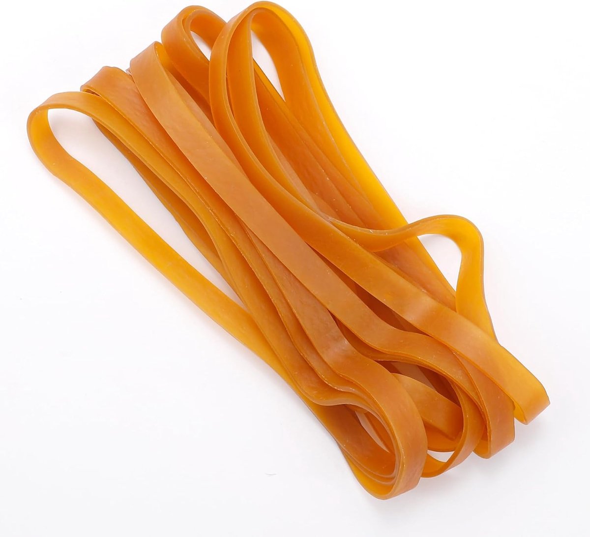 Heavy Duty Rubber Tires 20 Pieces Yellow Large Thick Elastic Rubber Tires 20x1CM Trash Can, Strong Durable Wide - ShopVlot