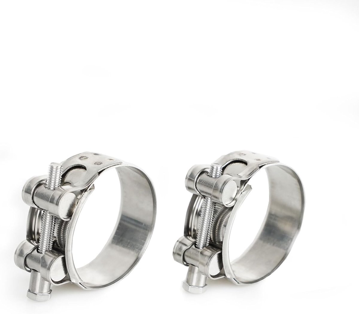 Exhaust Clamps, Exhaust Clamp, Stainless Steel Pipe Connector, Exhaust System, Universal, 20 mm Broadband Clamps - ShopVlot