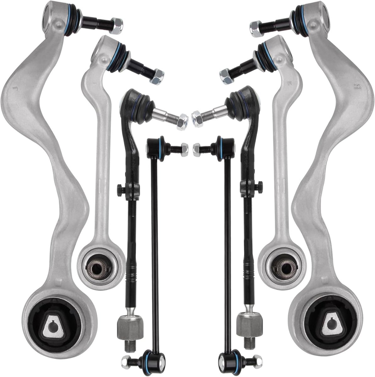DOCAS 8Pcs Repair Kit, Control Arm Kit Compatible with 1 Series E81 E82 E87 E88 2004-2013 3 Series E90 E91 E92 E93 - ShopVlot