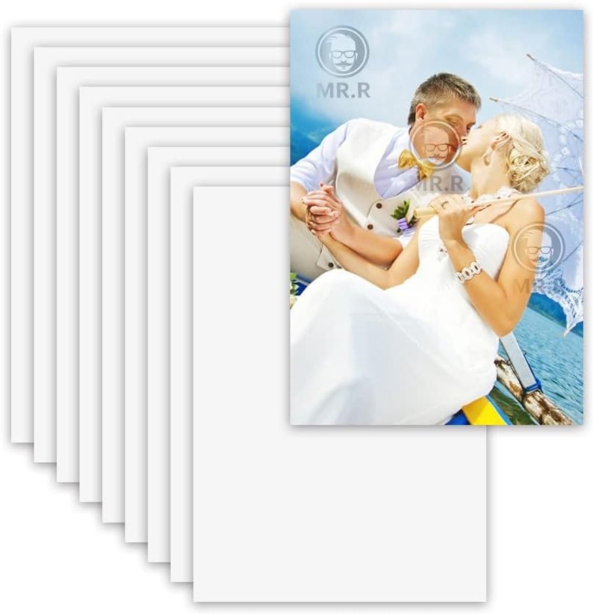 MR.R 0,22 mm 30 × 40 cm sublimatie blanco aluminium metalen plaat mat wit foto blanco aluminium plaat - ShopVlot