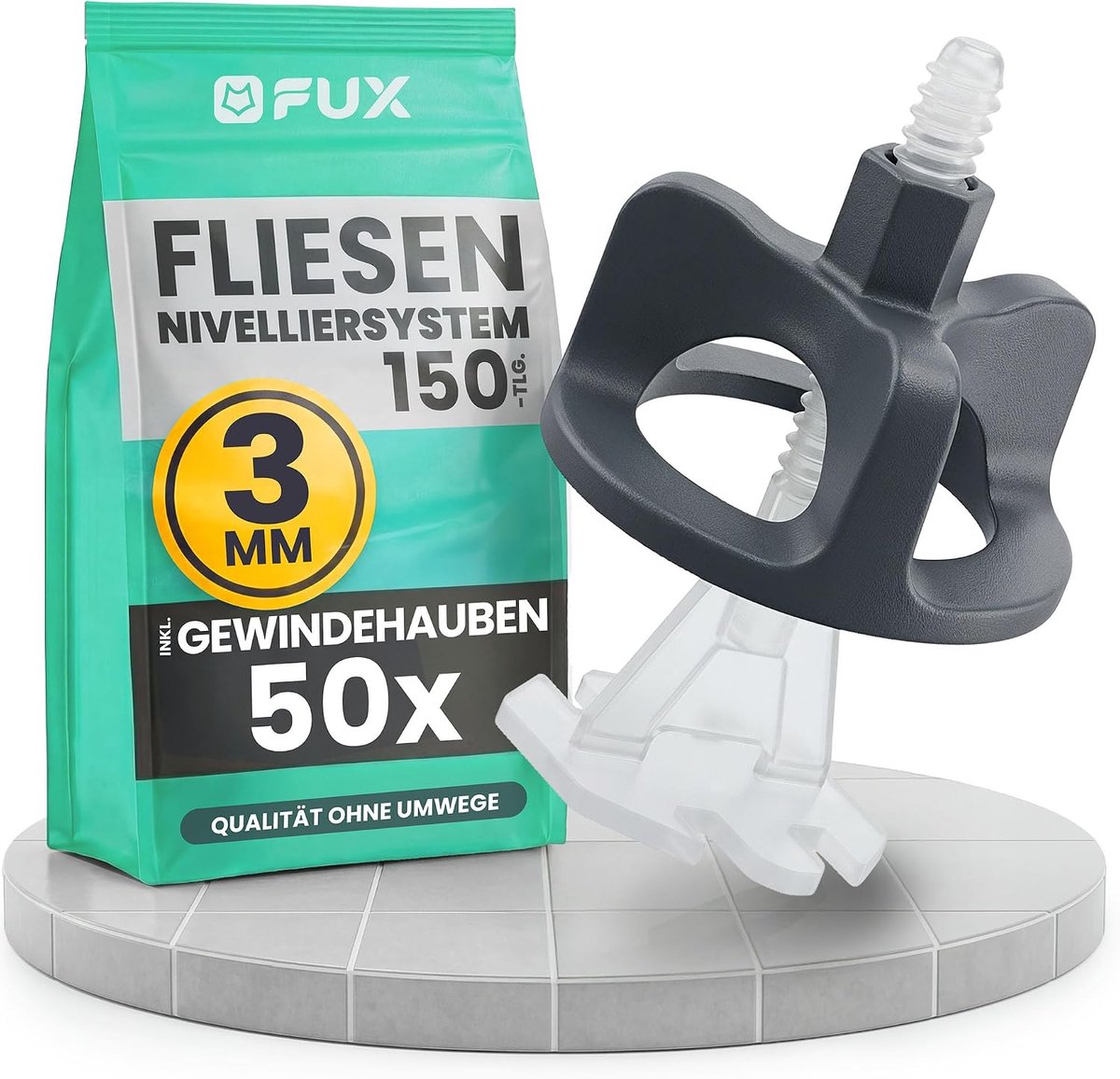FUX Tile Leveling System 3mm set - Made in Germany - ShopVlot