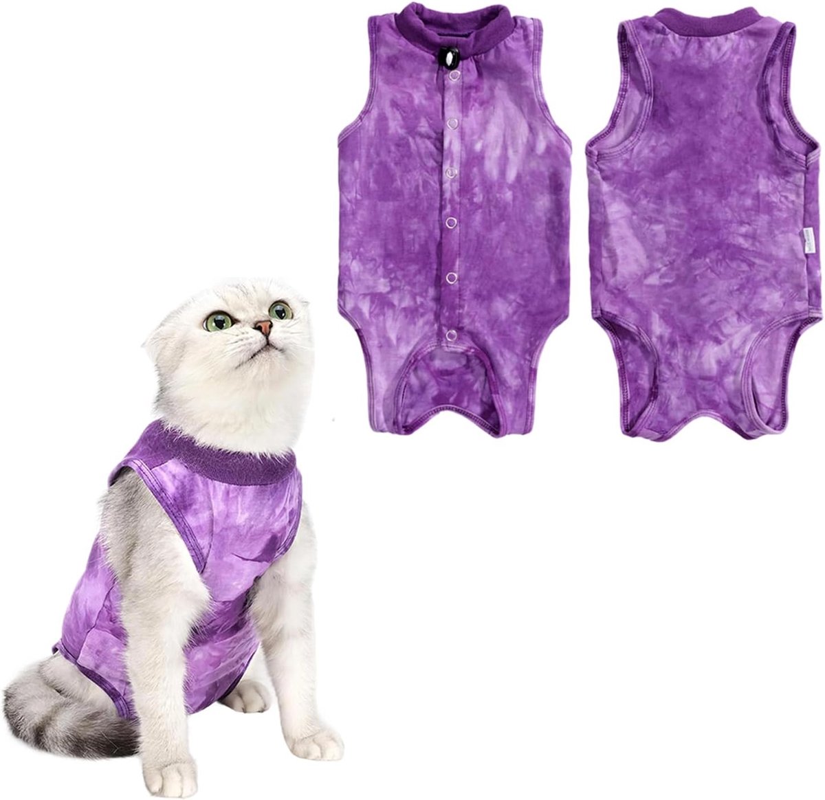 Cat Recovery Suit, Cat Recovery Suit, Cat Recovery Suit, High Elastic Cat Clothes, Breathable Cat Mailing Suit - ShopVlot