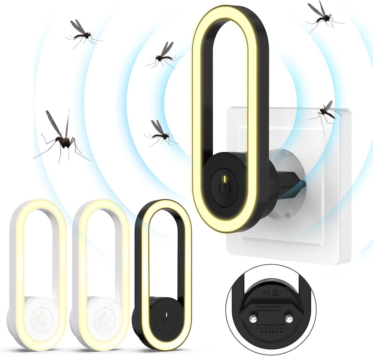 Ultrasonic Pest Repellent Ultrasonic Mice Repeller Ultrasonic Pest Repeller Plug in Mosquito Plug for Cockroaches Mice - ShopVlot