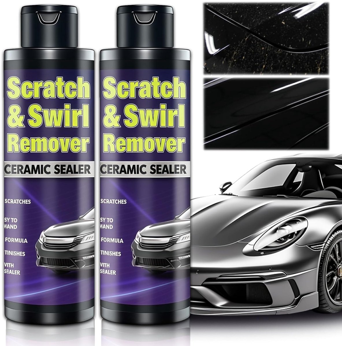 2 x 250 ml car paint cream car scratch remover car scratch remover paint repair polish polish for quick scratch - ShopVlot