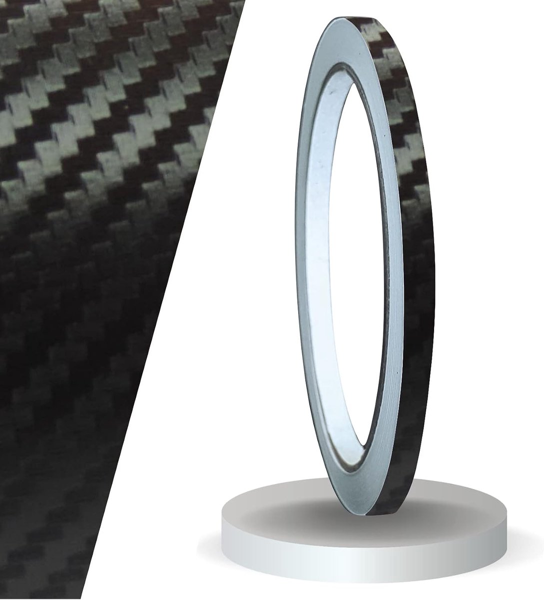 Decorative Strip 10m Carbon Black 5mm GLOSS Decorative Stripes Foil Stickers for Car Boat Jet Ski Model Making Vinyl - ShopVlot
