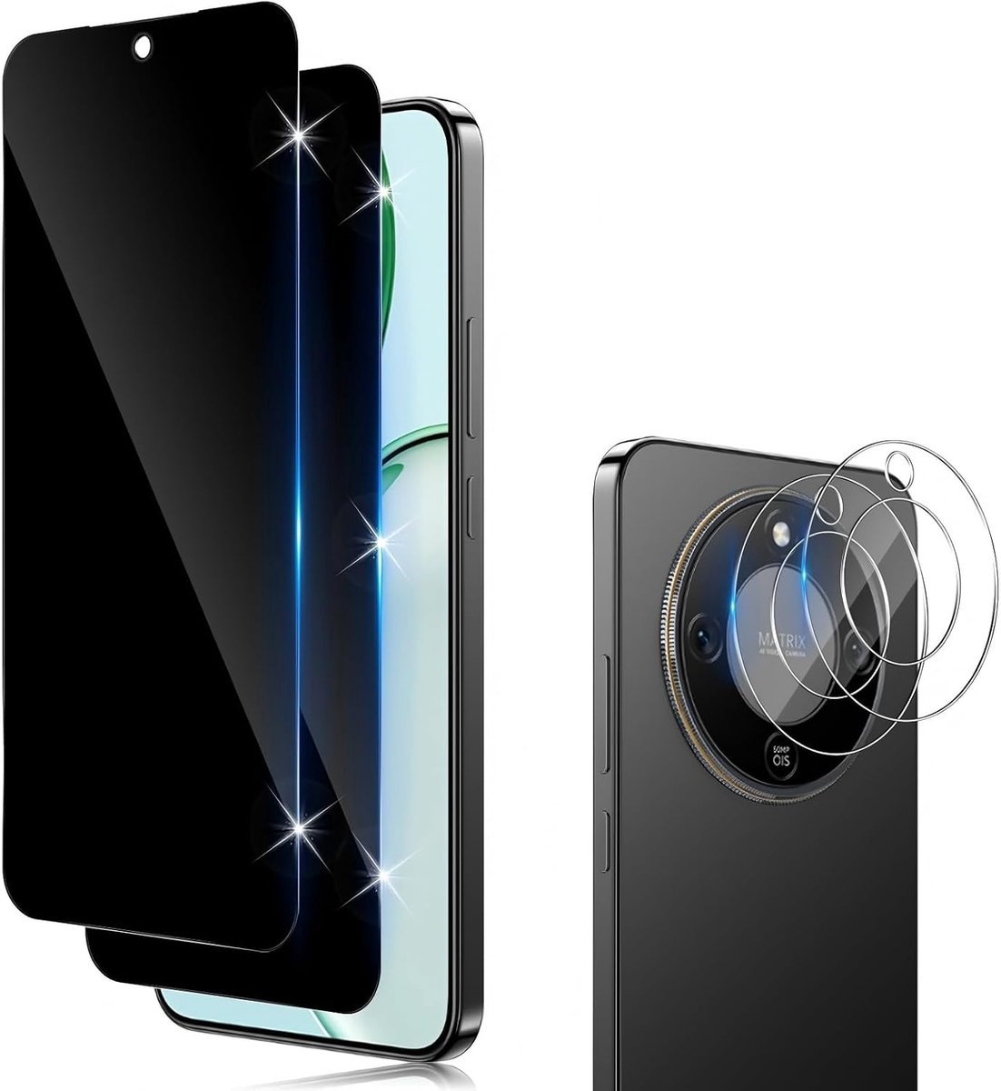 screen protector voor Honor Magic 8 Lite, 2 stuks krasbestendige displaybeschermfolie, HD helder, zonder luchtbellen - ShopVlot