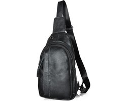 Le'aokuu Mens Outdoor Casual Tea Travel Hiking Crossbody Chest Sling Bag Rig One Shoulder Strap Bag Backpack Men - ShopVlot