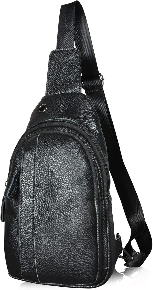 Le'aokuu Mens Outdoor Casual Tea Travel Hiking Crossbody Chest Sling Bag Rig One Shoulder Strap Bag Backpack Men - ShopVlot