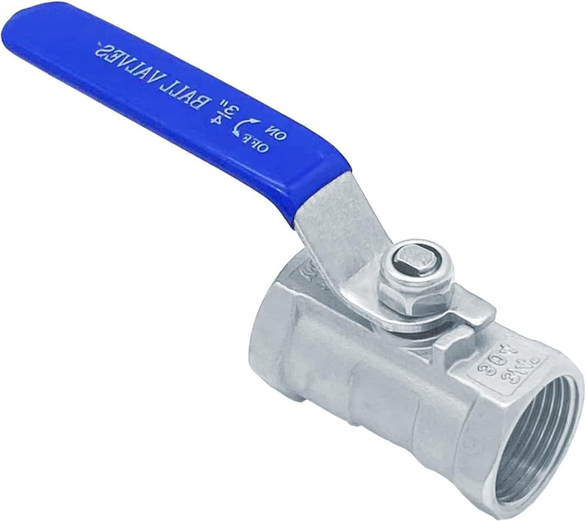 Solidchoice - Kogelkraan 3/4 Inch Binnendraad Roestvrij Staal Handmatig Ventiel