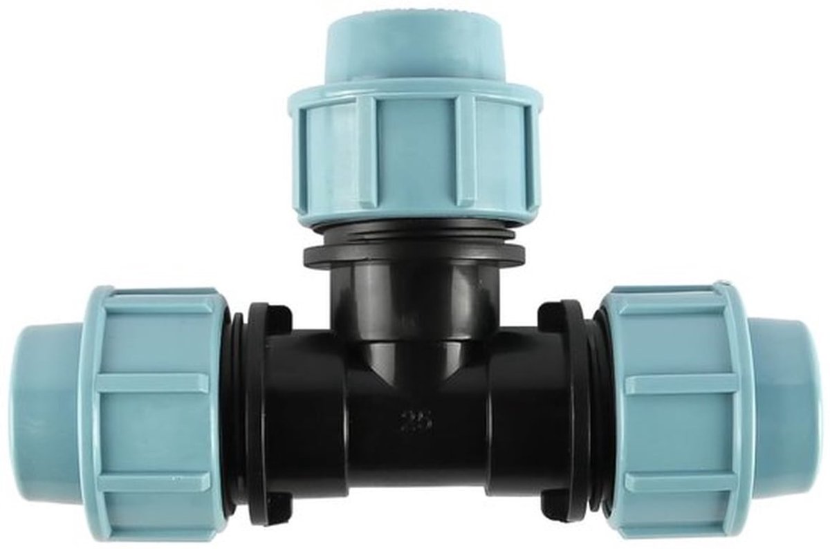 Waterleiding Buiskoppelingen 25mmx25mmx25mm Vrouwelijke T-stuk MDPE Kunststof Buisconnector T-stuk Wateradapter