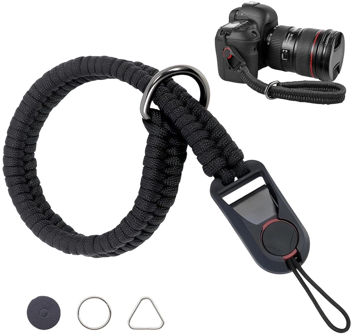 Solidchoice - Verstelbare Camera Polsband met Snelle Ontgrendeling voor Veiligheid