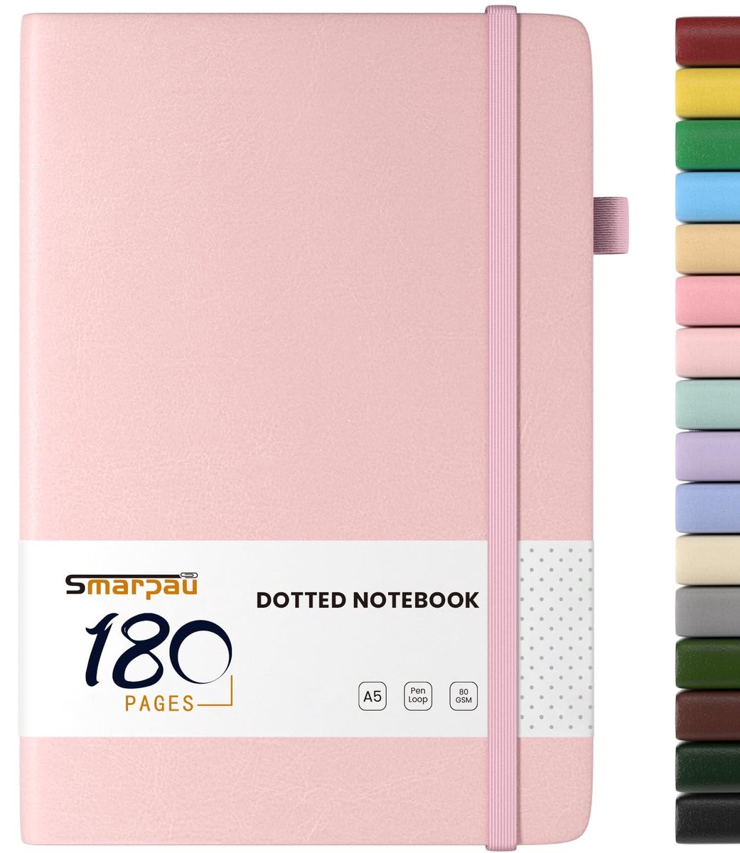 Solidchoice - A5 Notitieboek met Dotted Papier en Hard Cover