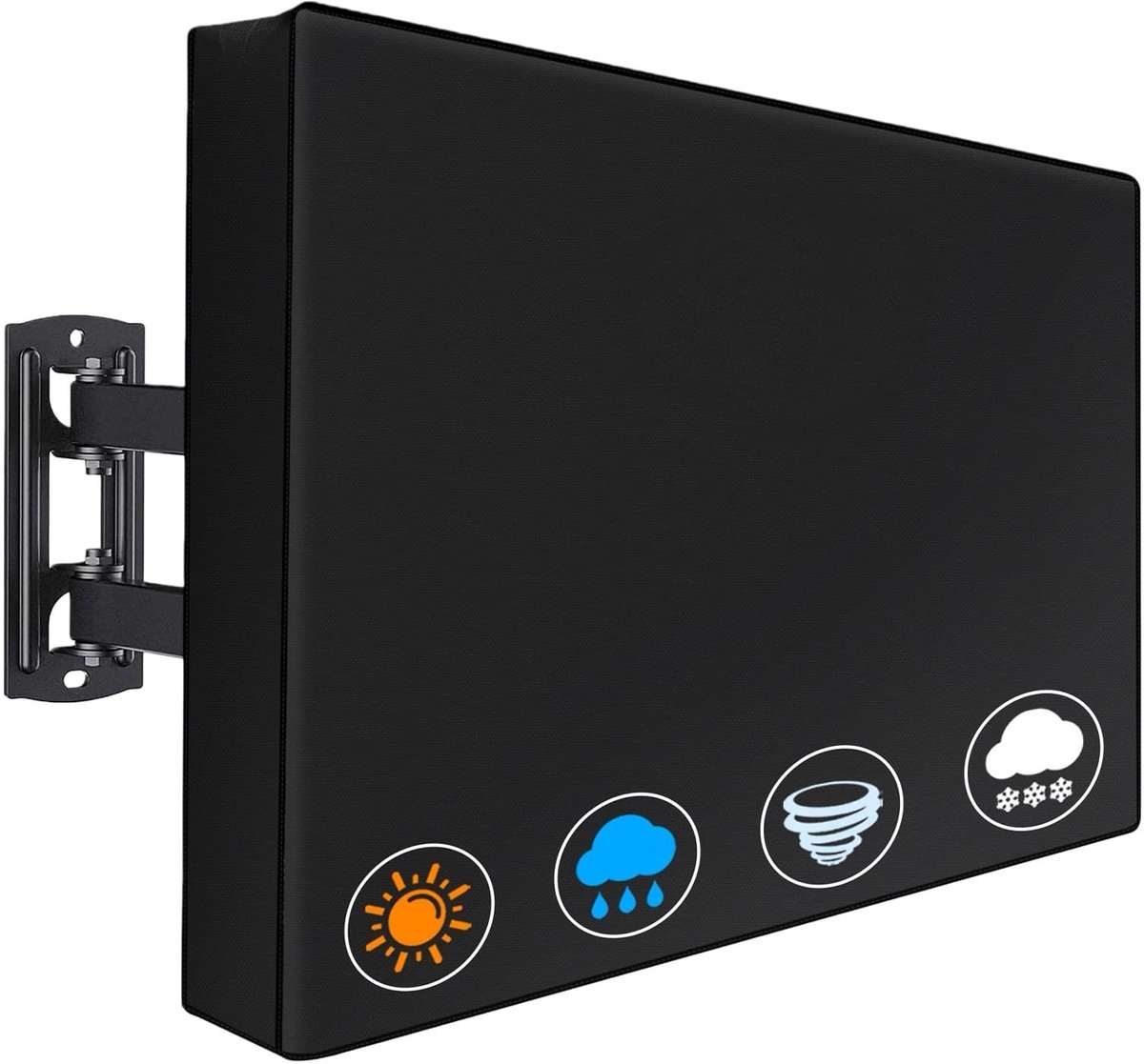 Solidchoice - Outdoor TV Cover voor 40-42 Inch TV Weerbestendig Zwart