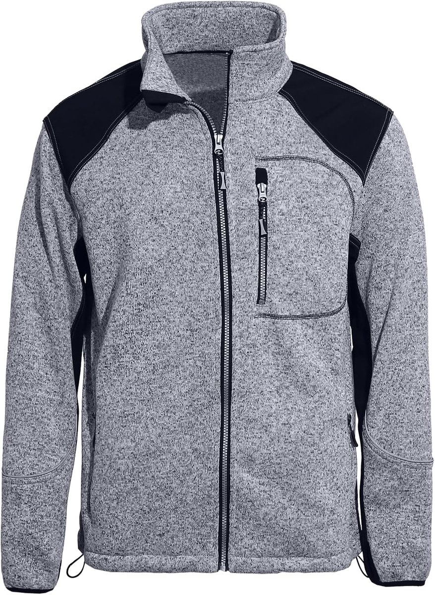 Fleecejacke voor heren - ademend - warm en lichtgewicht - ideaal voor buitenactiviteiten - ShopVlot