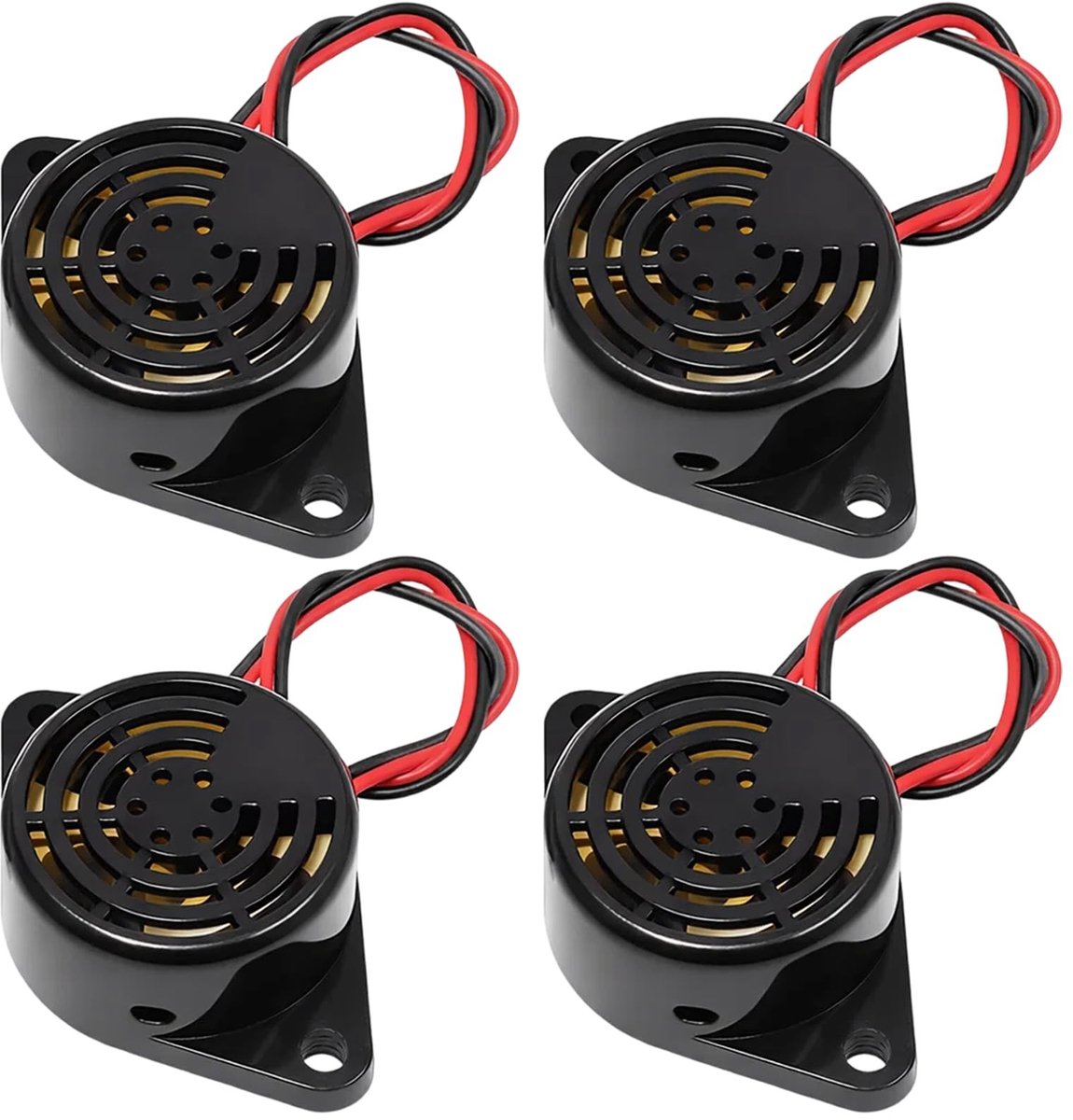 Solidchoice - Set van 4 Piezo Buzzer Elektronische Zoemers