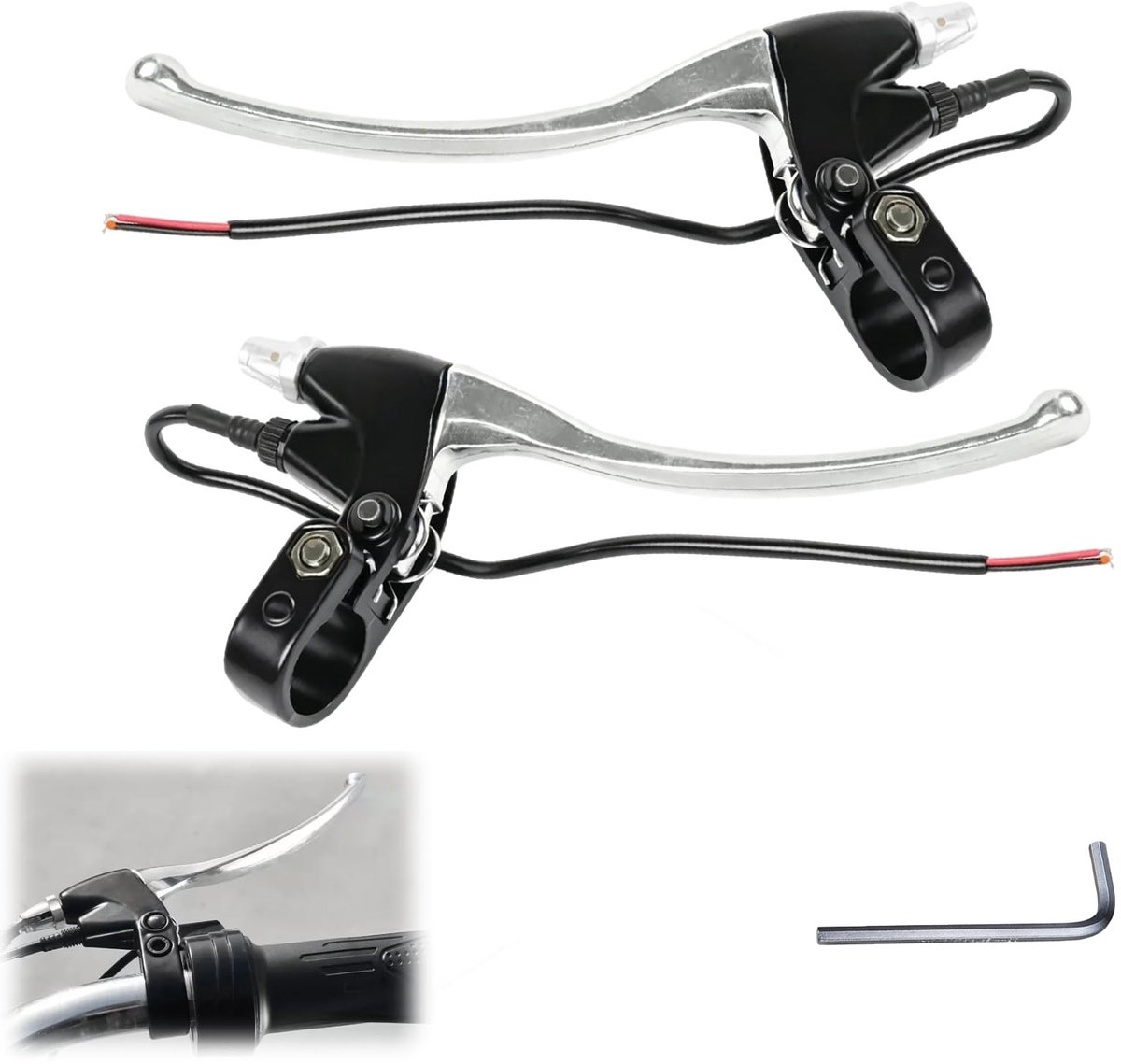 Solidchoice - Universele Elektrische Scooter Remhendels Set van 2