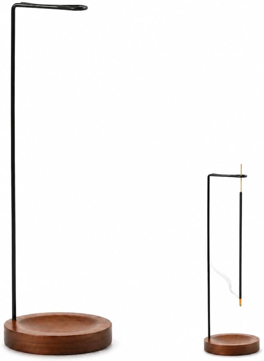 Wierookhouder 2-in-1 - Omgekeerd ontwerp - Geschikt voor wierookstokjes en spoelen - Perfect voor meditatie - ShopVlot