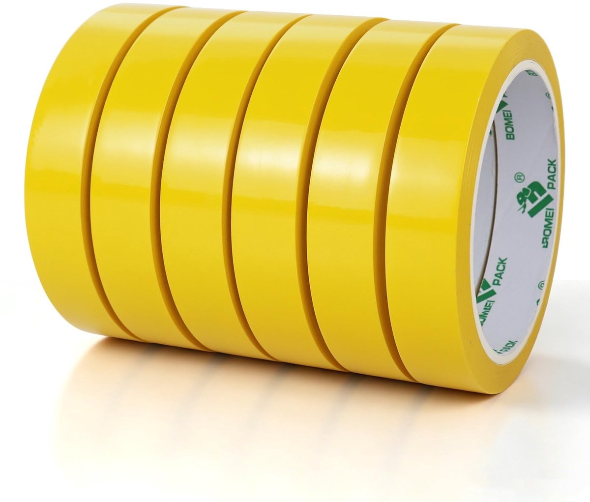 Solidchoice - Set van 6 Gele Bubbelvrije Plakbandrollen