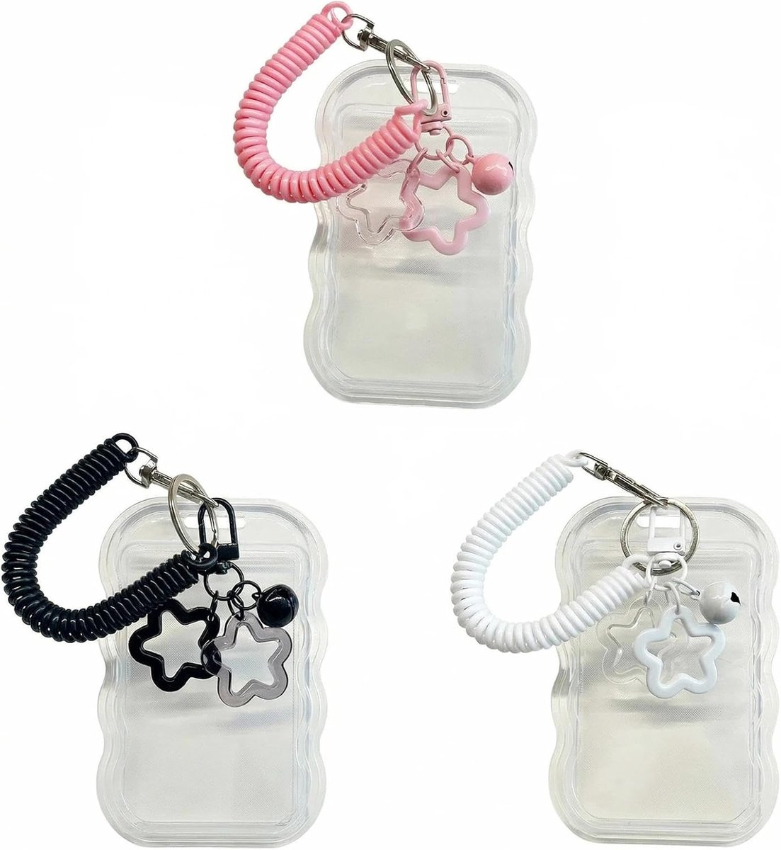 Foto Kaartenhouder Lanyard - 3 Stuks - Zacht Materiaal - Bescherming voor ID en Foto's - ShopVlot
