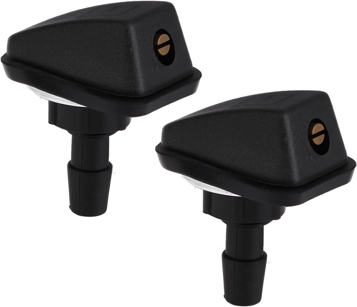 Windscreen nozzles pack van 2 - universeel - robuust metaal en ABS - eenvoudig te monteren - ShopVlot