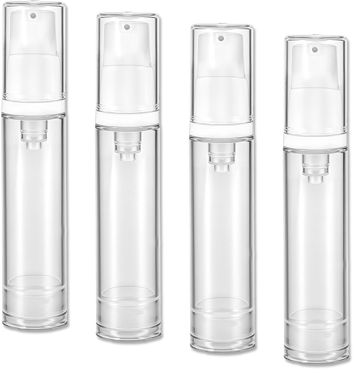 Solidchoice - 4 Stuks Airless Pompdispenser voor Cosmetica en Reizen