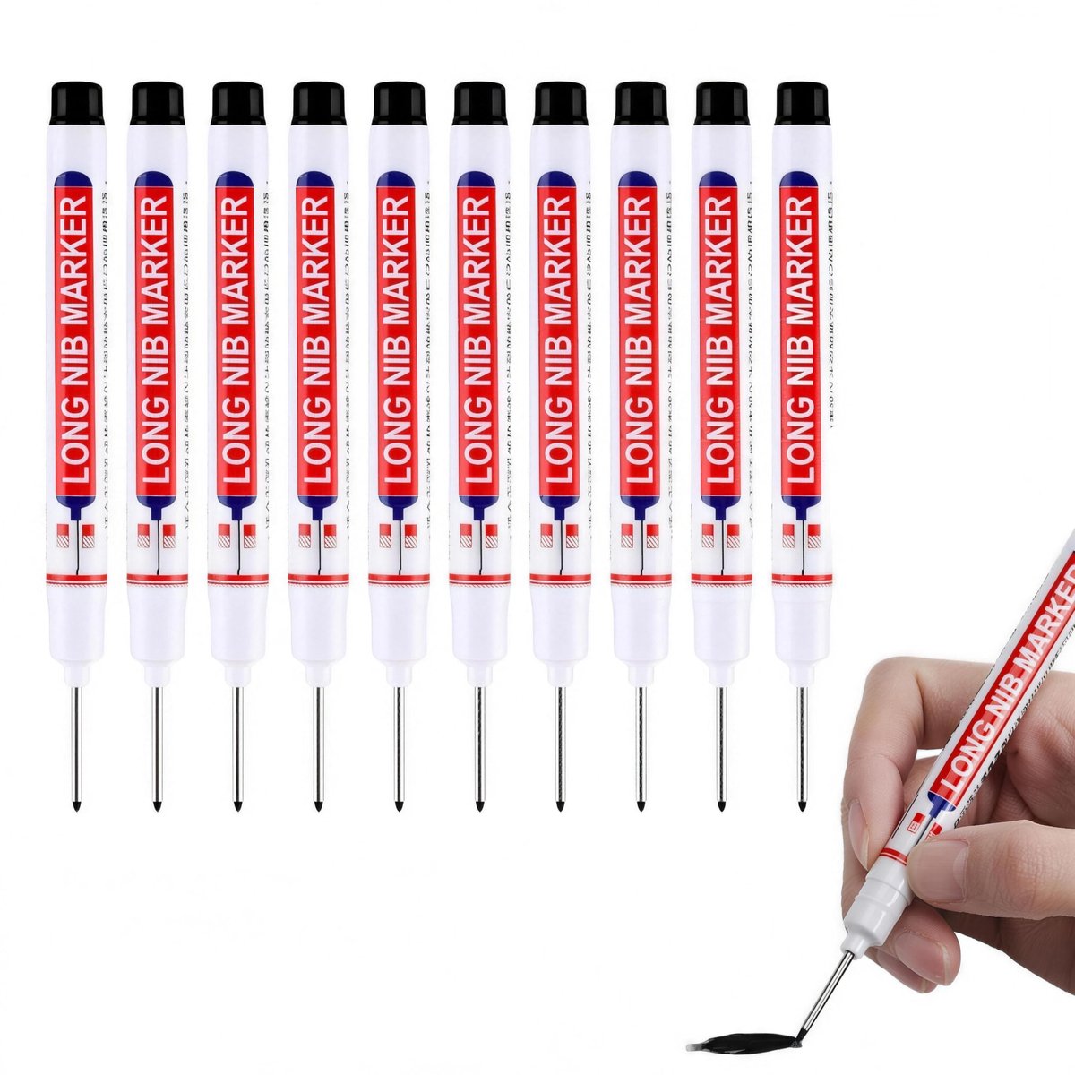 Solidchoice - Set van 10 Diepe Markers voor Precisie Markeringen