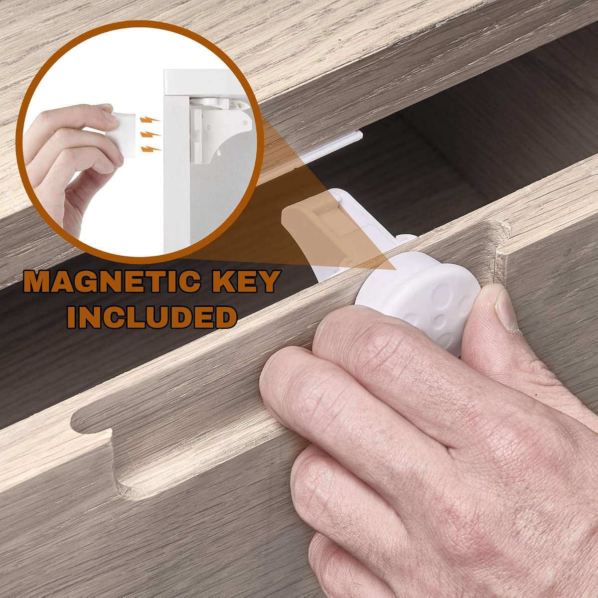 Baby veiligheid set 40 stuks - 8 magnetische kastsloten - 10 hoekbeschermers - veilige omgeving voor uw kind - ShopVlot
