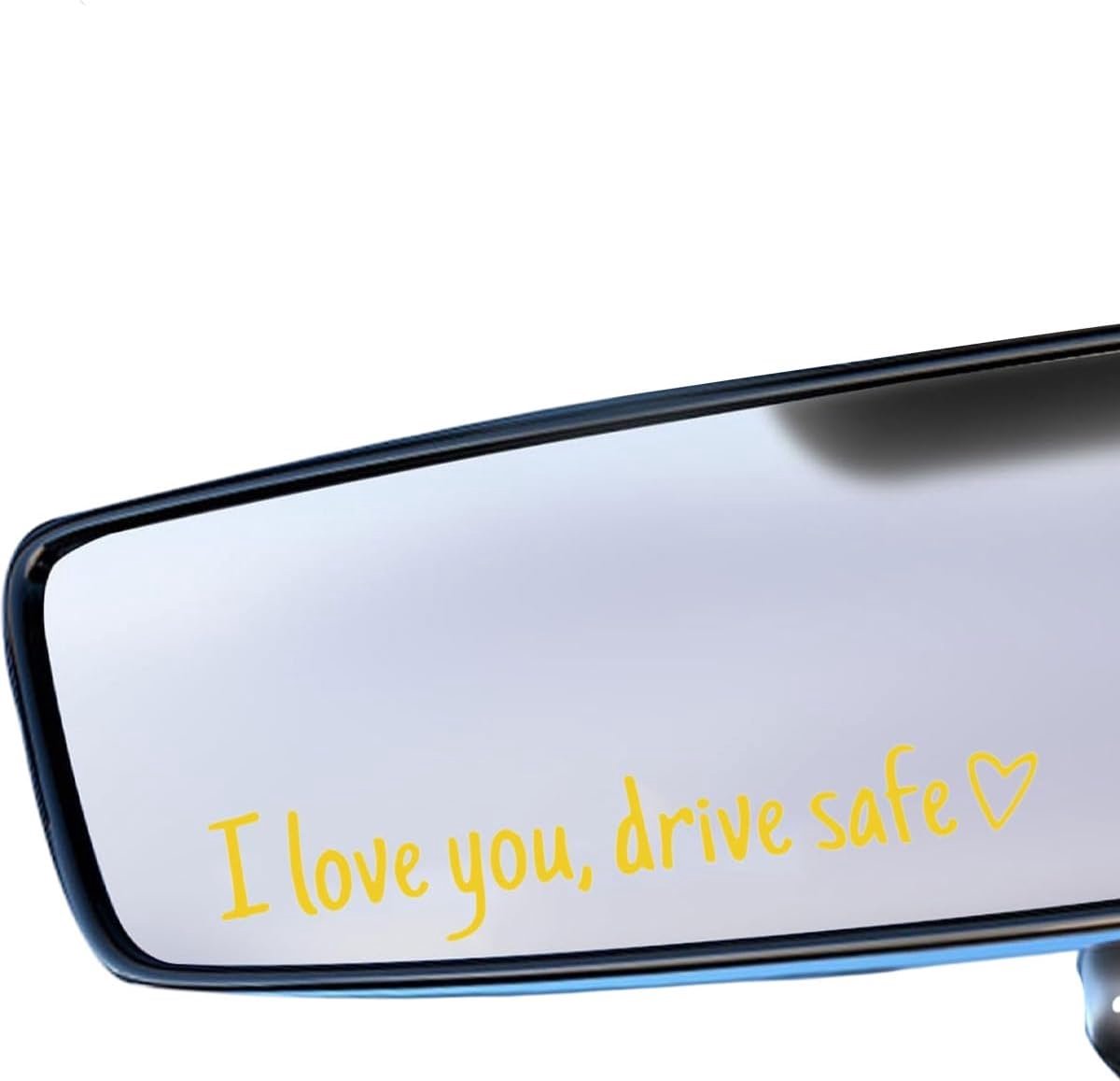 Auto sticker 'Ik hou van je, rijden veilig' - 4 stuks - vinyl - autodecoratie - veilig rijden cadeau - ShopVlot