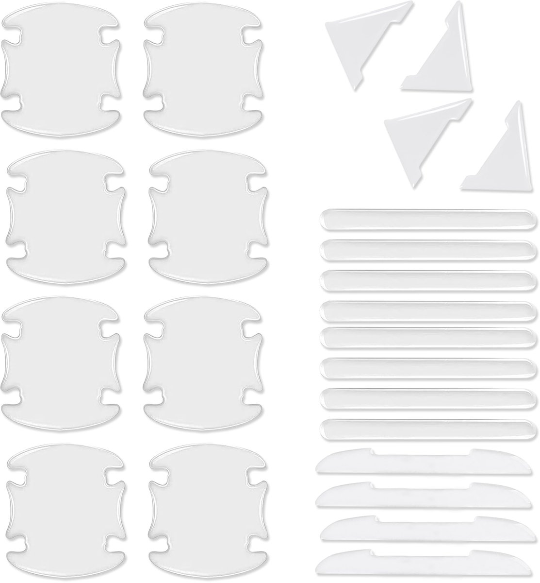 Solidchoice - 24 Stuks Transparante Beschermfolie voor Deurgrepen